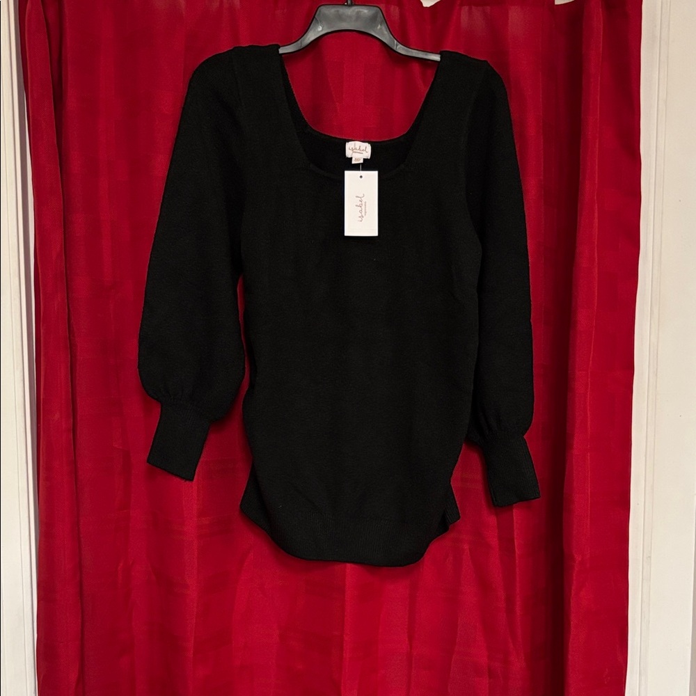 Isabel Maternity by Ingrid & Isabel Black Crew Neck Sweater